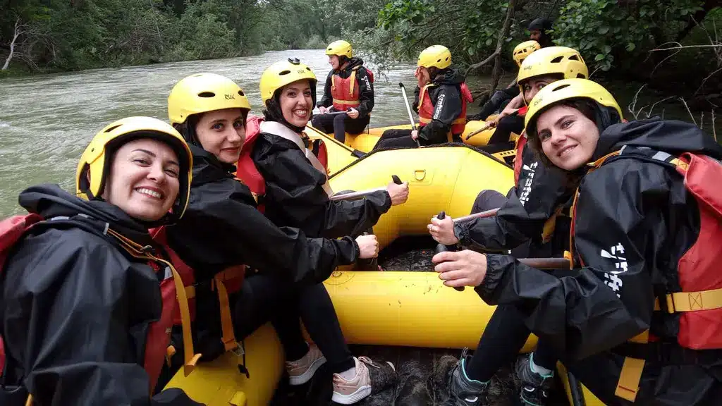 Bachelorette party in Tuscany with rafting experience in the Elsa River in Chianti