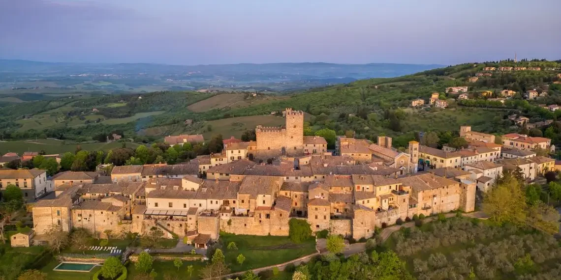 The village of Castellina in Chianti that was part of the League of Chianti